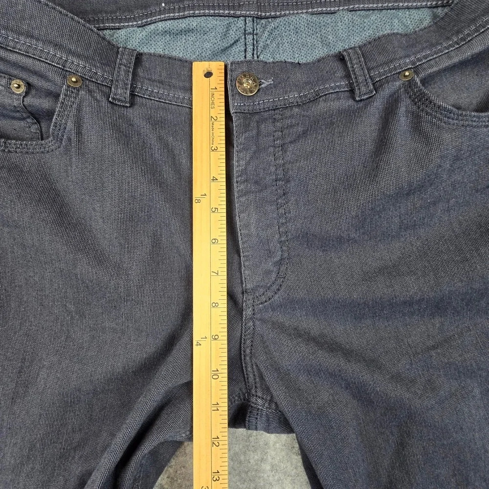 Brax Cooper Fancy Mens 40x34 Dark Blue Regular Fit Micro Texture Trousers 40/34